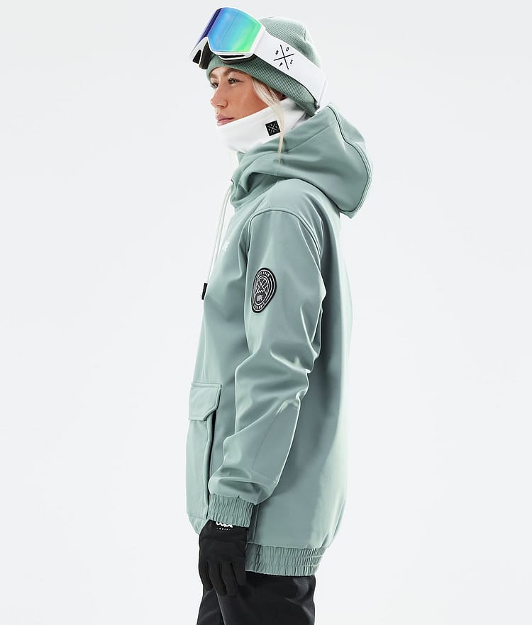 Dope Wylie W Lumilautailutakki Naiset Capital Faded Green, Image 7 of 10