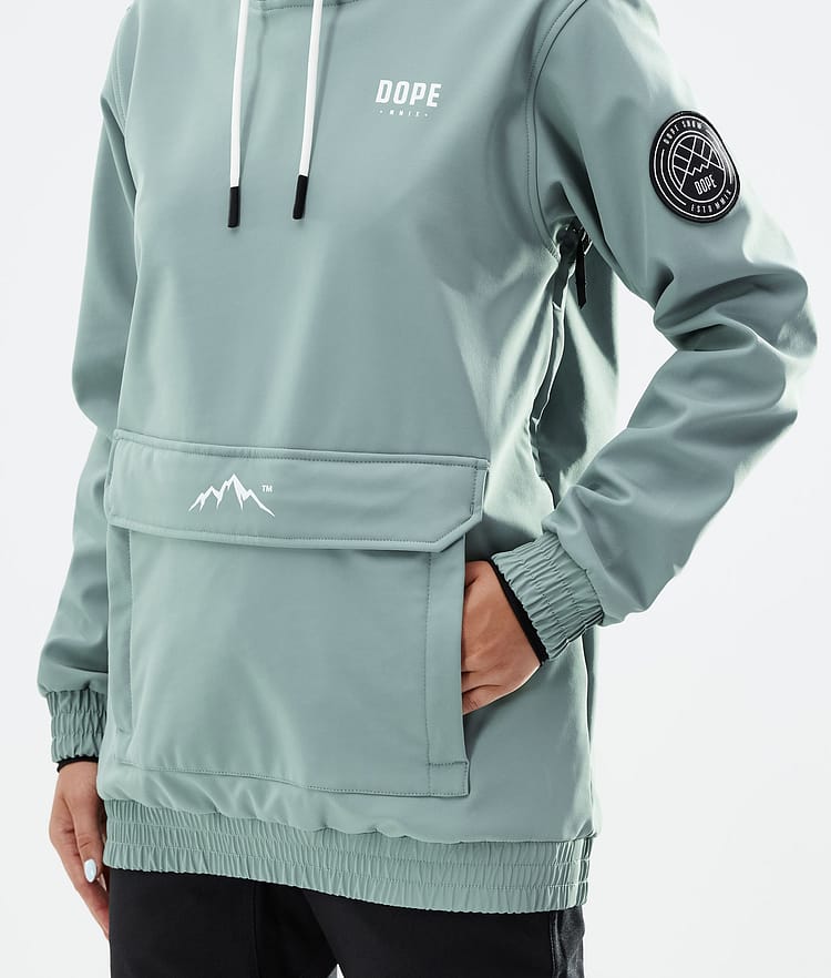 Dope Wylie W Lumilautailutakki Naiset Capital Faded Green, Image 9 of 10
