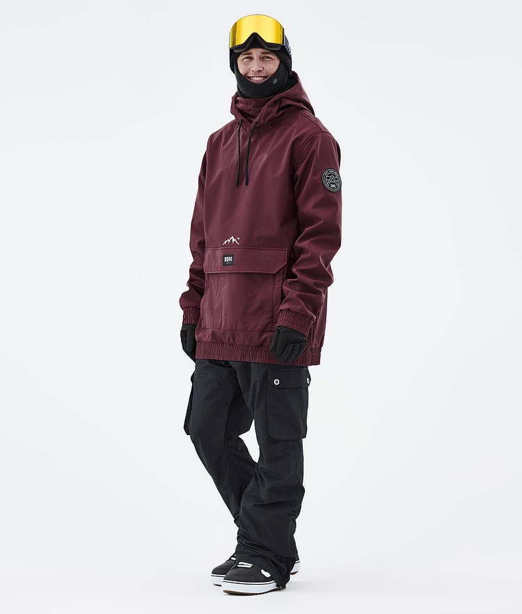 Dope Wylie Lumilautailutakki Miehet Patch Burgundy, Image 4 of 10