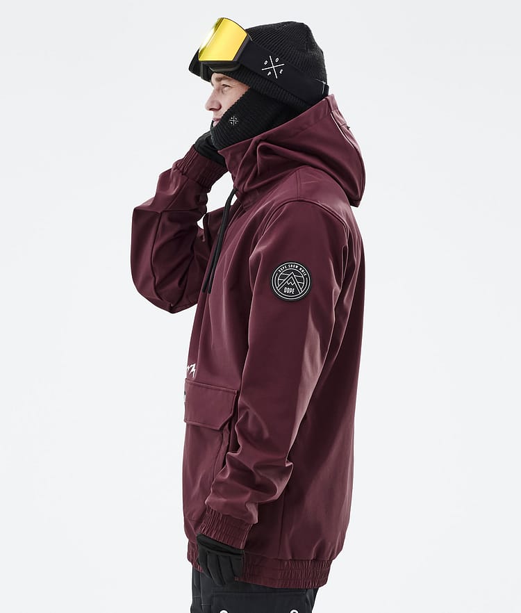 Dope Wylie Lumilautailutakki Miehet Patch Burgundy, Image 7 of 10