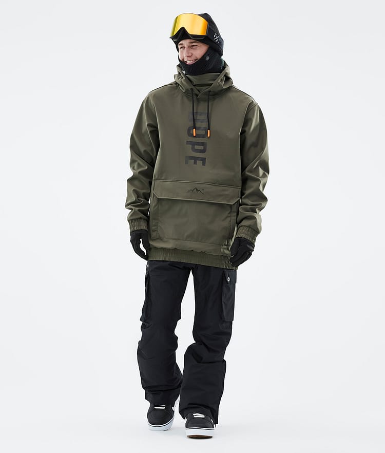 Dope Wylie Lumilautailutakki Miehet OG Olive Green, Image 3 of 9