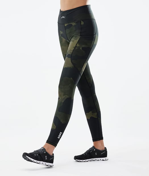 Dope Lofty Tech 22 Leggingsit Naiset Green Camo