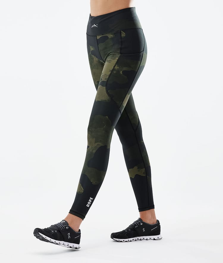 Dope Lofty Tech 22 Leggingsit Naiset Green Camo, Kuva 1 / 8