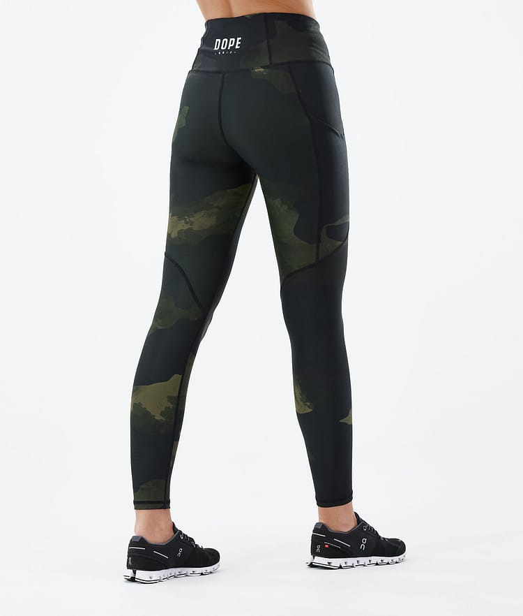 Dope Lofty Tech 22 Leggingsit Naiset Green Camo, Kuva 2 / 8