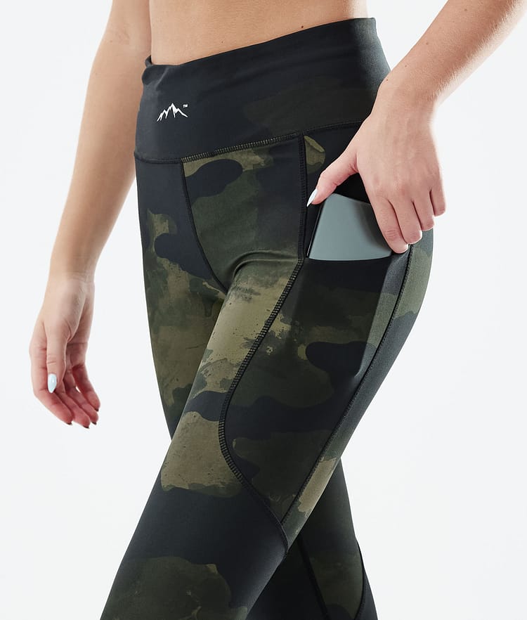 Dope Lofty Tech 22 Leggingsit Naiset Green Camo, Kuva 5 / 8