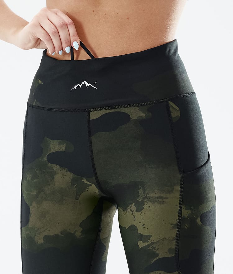 Dope Lofty Tech 22 Leggingsit Naiset Green Camo, Kuva 6 / 8