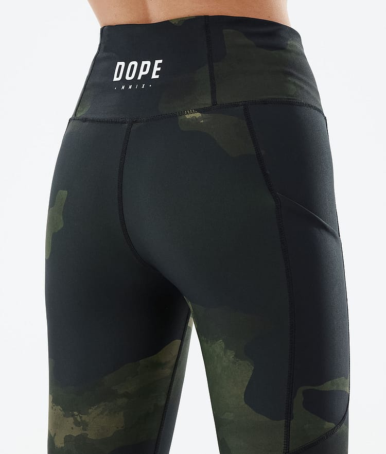Dope Lofty Tech 22 Leggingsit Naiset Green Camo, Kuva 7 / 8