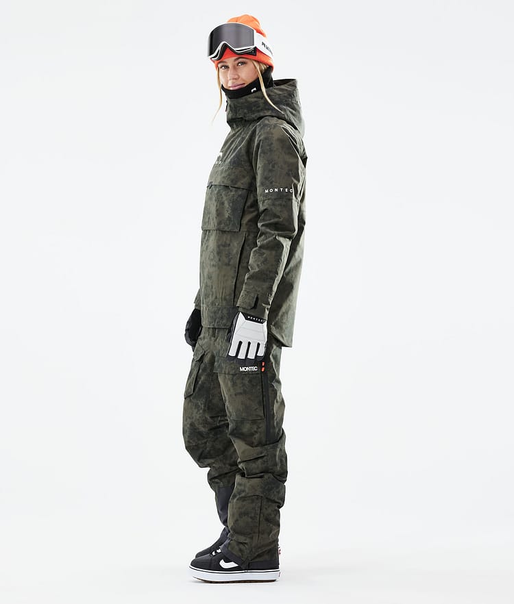 Montec Dune W 21 Lumilautailutakki Naiset Olive Green Tiedye, Image 6 of 11