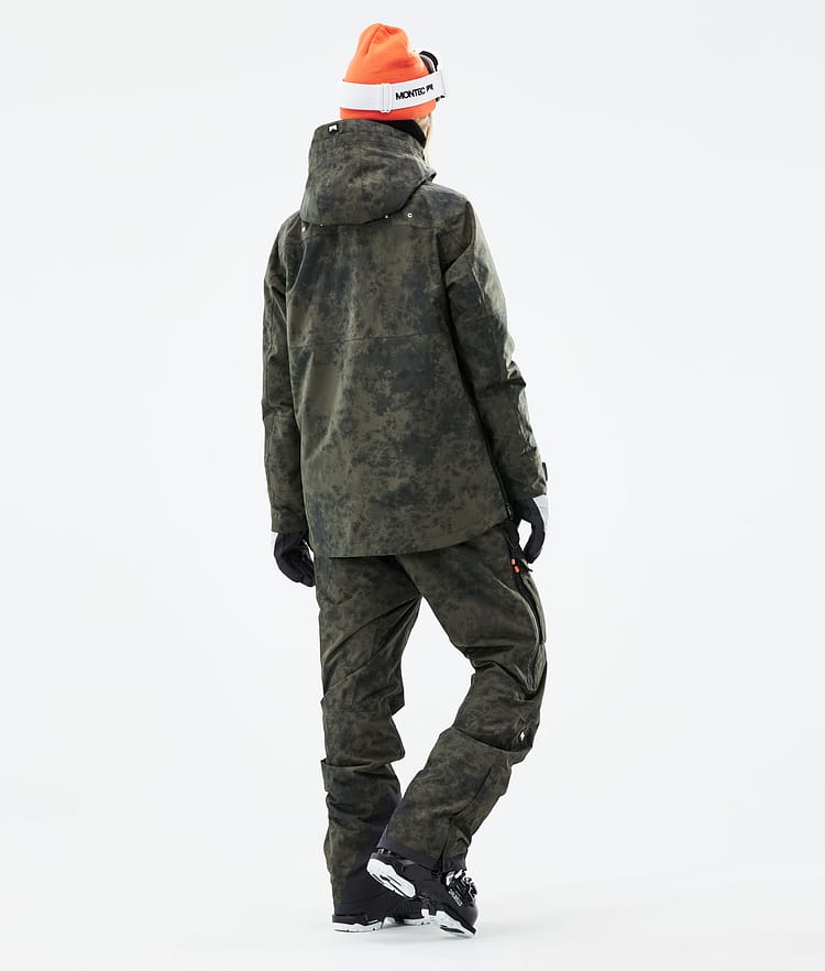 Montec Dune W 21 Laskettelutakki Naiset Olive Green Tiedye, Image 7 of 11