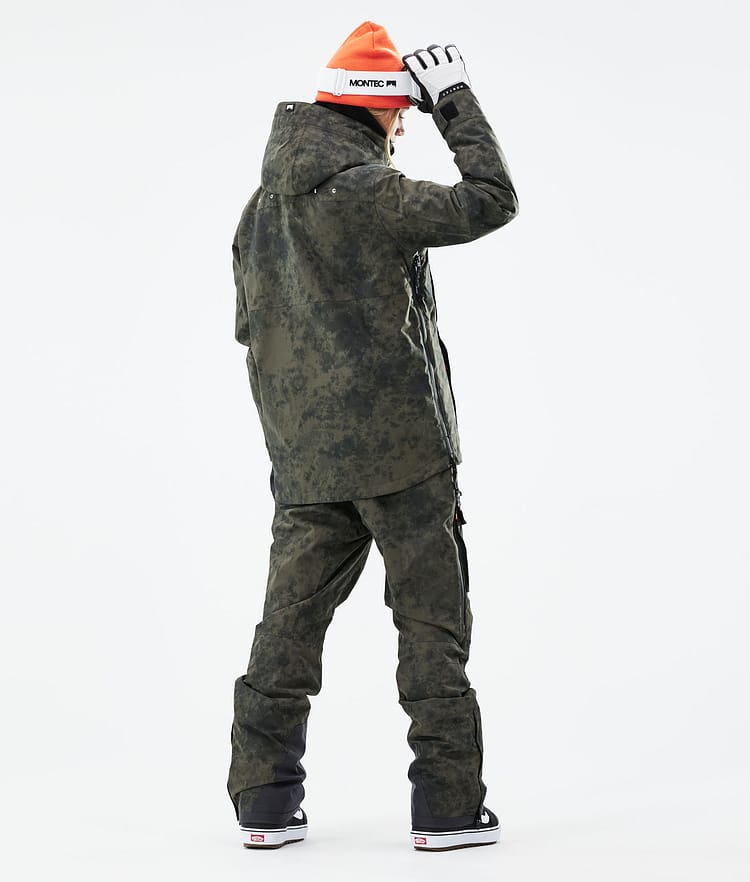 Montec Dune W 21 Lumilautailutakki Naiset Olive Green Tiedye, Image 7 of 11