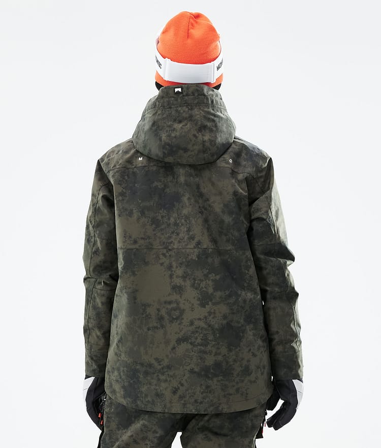 Montec Dune W 21 Lumilautailutakki Naiset Olive Green Tiedye, Image 9 of 11
