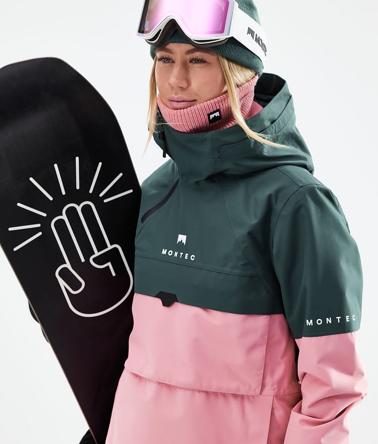 Montec Dune W 21 Lumilautailutakki Naiset Dark Atlantic/Pink, Image 3 of 10