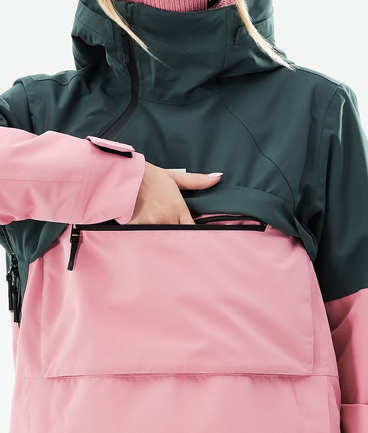 Montec Dune W 21 Lumilautailutakki Naiset Dark Atlantic/Pink, Image 10 of 10