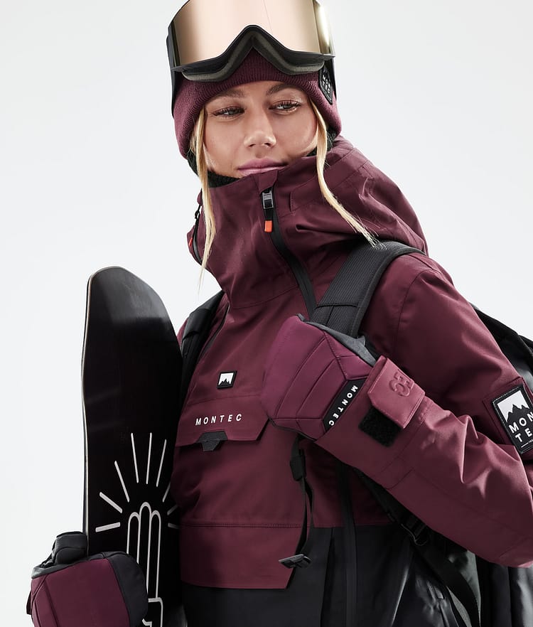 Montec Doom W 21 Lumilautailutakki Naiset Burgundy/Black, Image 3 of 12