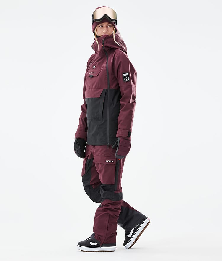 Montec Doom W 21 Lumilautailutakki Naiset Burgundy/Black, Image 5 of 12