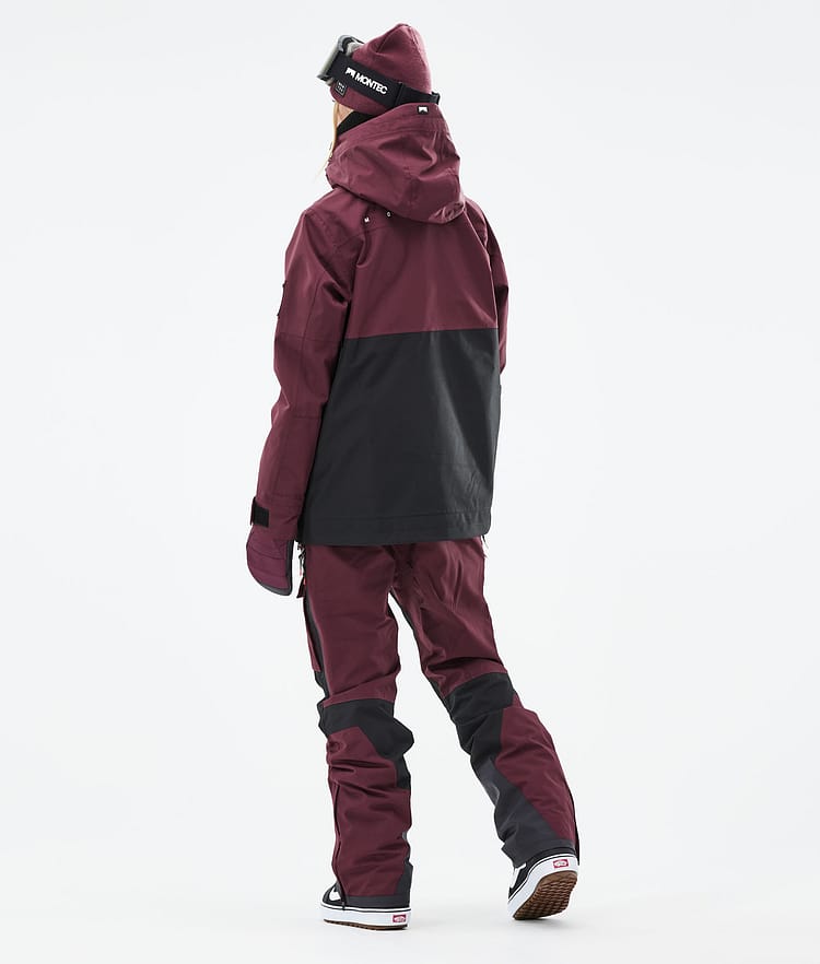 Montec Doom W 21 Lumilautailutakki Naiset Burgundy/Black, Image 6 of 12