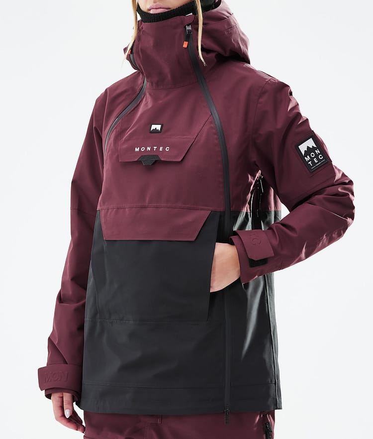 Montec Doom W 21 Lumilautailutakki Naiset Burgundy/Black, Image 9 of 12