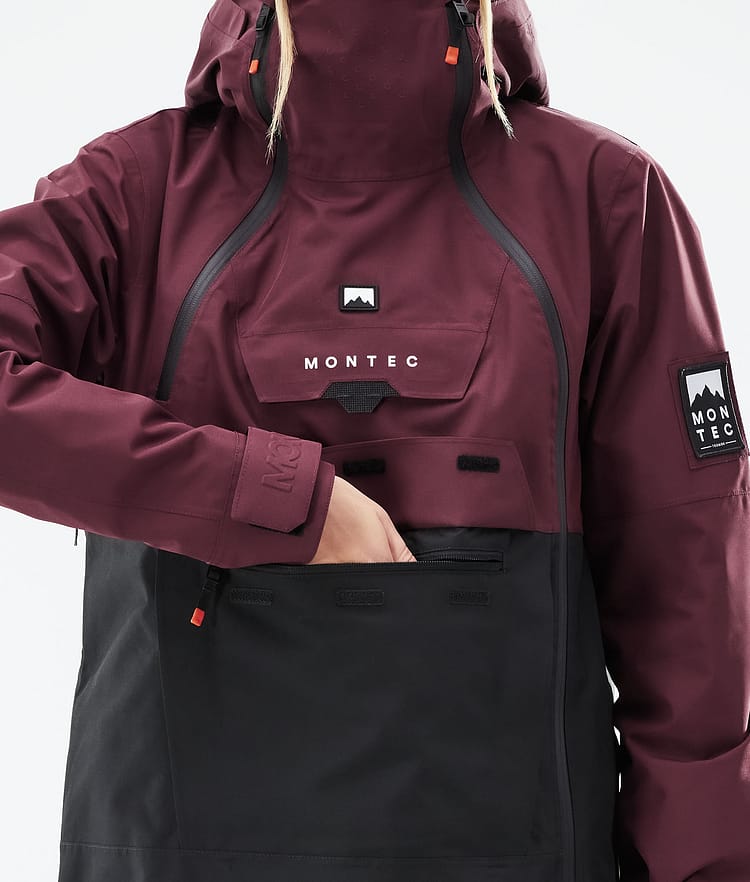 Montec Doom W 21 Lumilautailutakki Naiset Burgundy/Black, Image 10 of 12