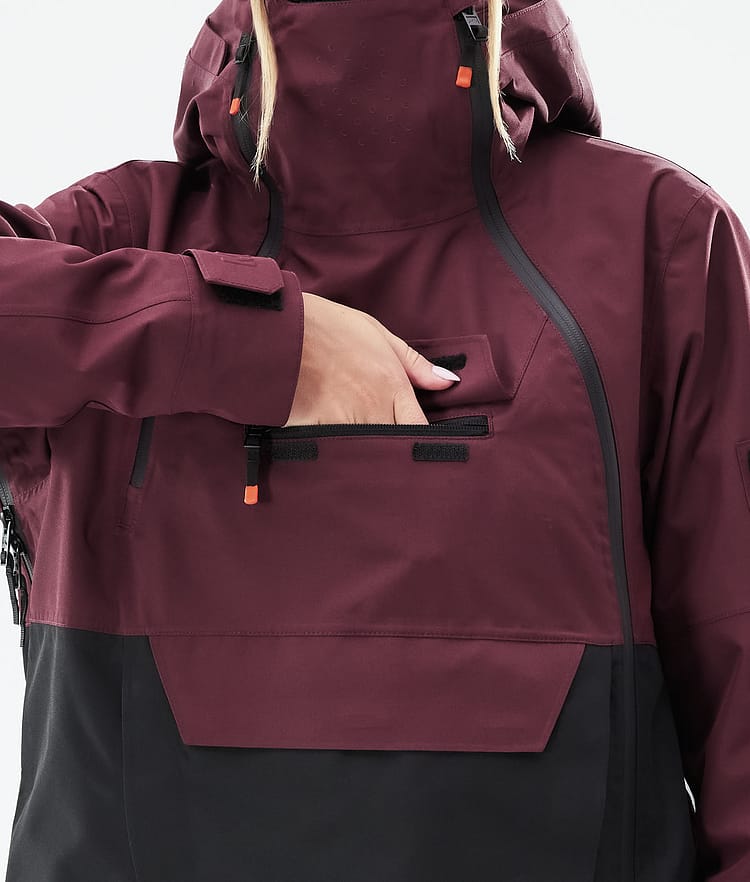 Montec Doom W 21 Lumilautailutakki Naiset Burgundy/Black, Image 11 of 12