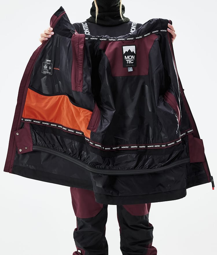 Montec Doom W 21 Laskettelutakki Naiset Burgundy/Black, Image 12 of 12
