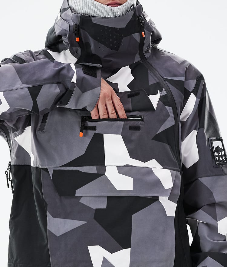 Montec Doom 21 Lumilautailutakki Miehet Arctic Camo/Black, Image 11 of 11