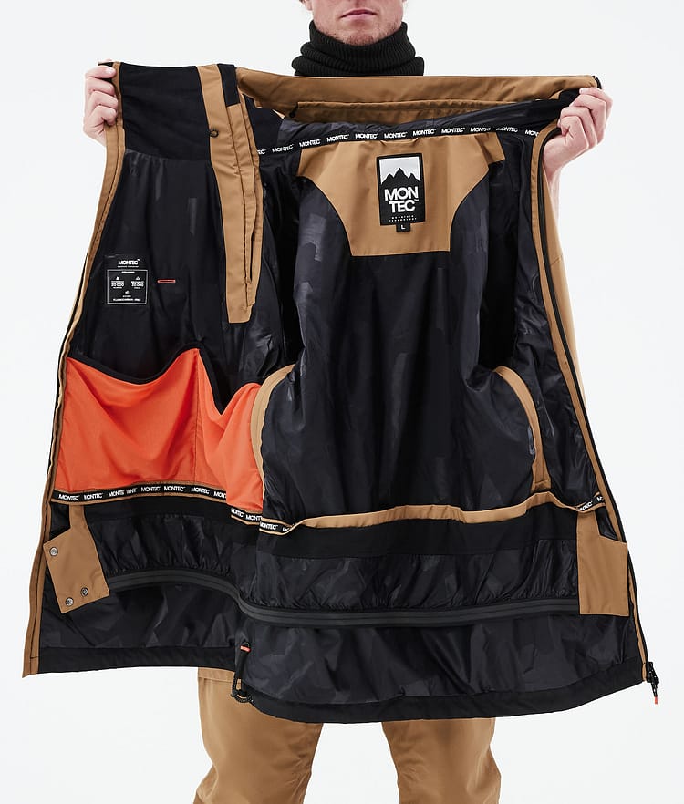 Montec Doom 21 Lumilautailutakki Miehet Gold/Black, Image 13 of 13