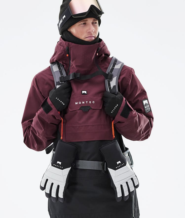 Montec Doom 21 Lumilautailutakki Miehet Burgundy/Black, Image 3 of 13