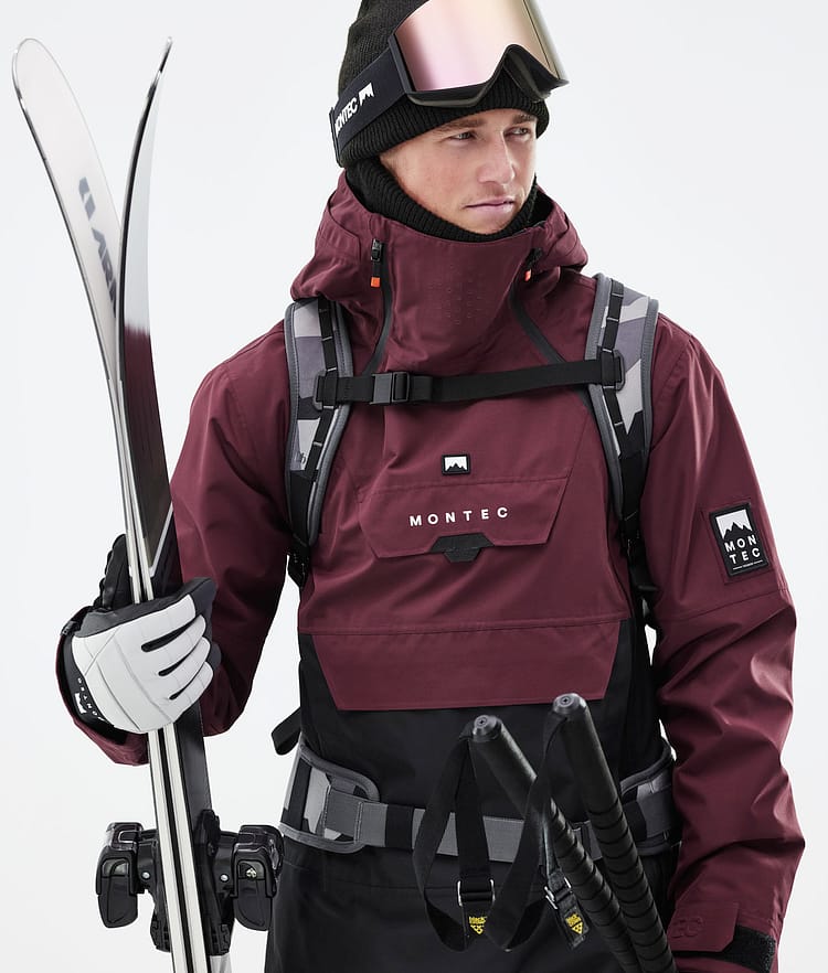 Montec Doom 21 Laskettelutakki Miehet Burgundy/Black, Image 4 of 13