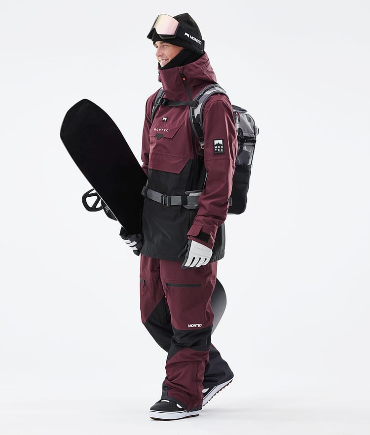 Montec Doom 21 Lumilautailutakki Miehet Burgundy/Black, Image 5 of 13