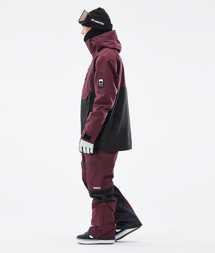 Montec Doom 21 Lumilautailutakki Miehet Burgundy/Black, Image 6 of 13
