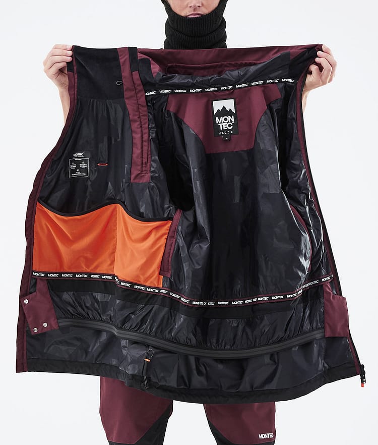 Montec Doom 21 Laskettelutakki Miehet Burgundy/Black, Image 13 of 13