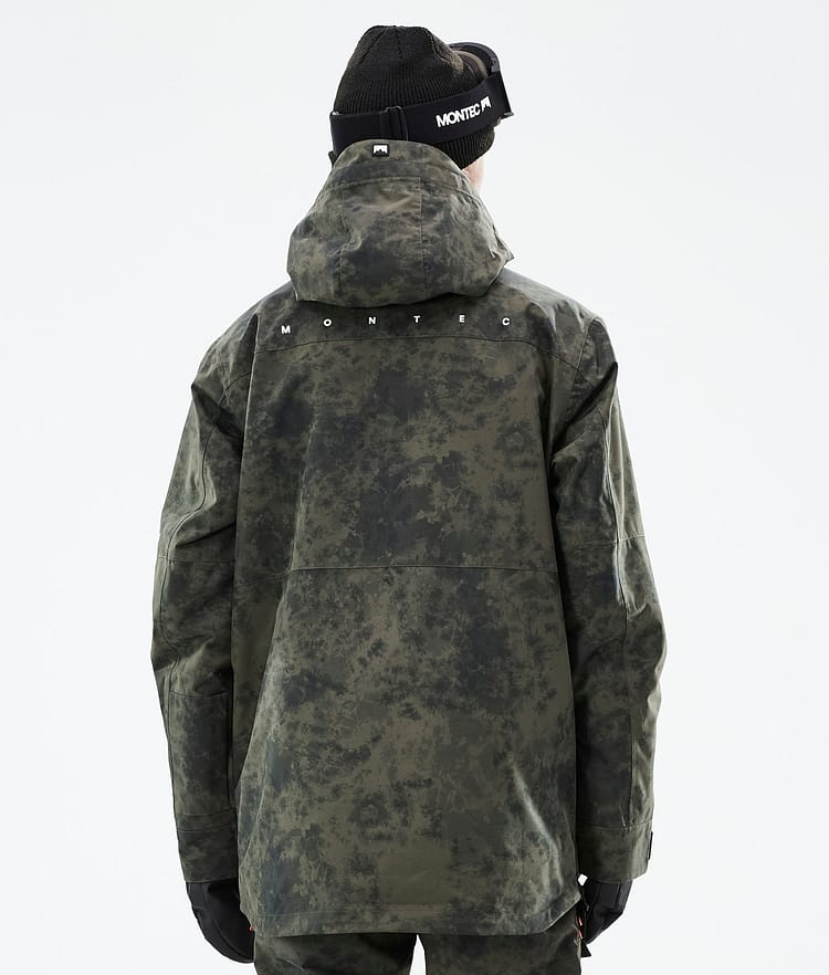 Montec Dune 21 Lumilautailutakki Miehet Olive Green Tiedye, Image 8 of 10