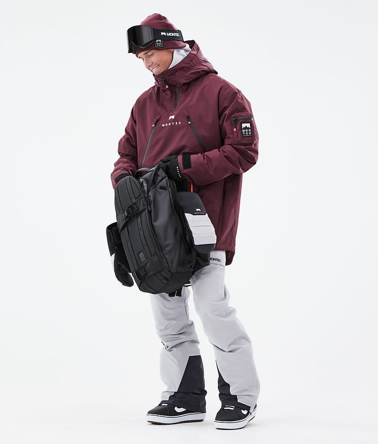 Montec Anzu Lumilautailutakki Miehet Burgundy, Image 4 of 11