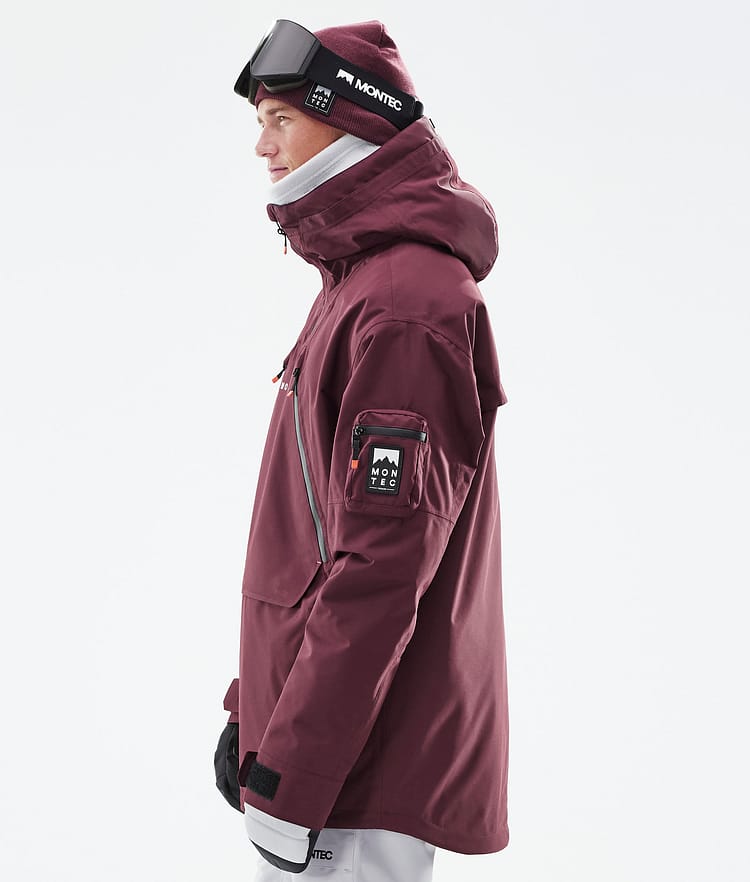 Montec Anzu Lumilautailutakki Miehet Burgundy, Image 7 of 11