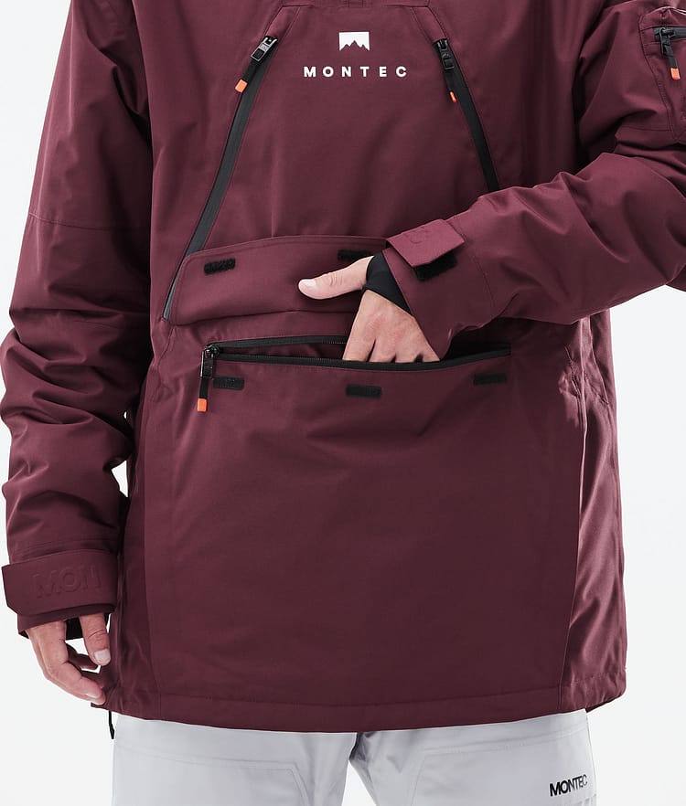 Montec Anzu Lumilautailutakki Miehet Burgundy, Image 11 of 11