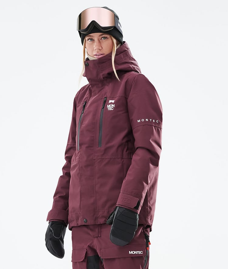 Montec Fawk W 21 Lumilautailutakki Naiset Burgundy, Image 2 of 11