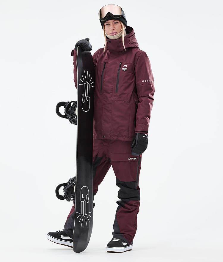 Montec Fawk W 21 Lumilautailutakki Naiset Burgundy, Image 4 of 11