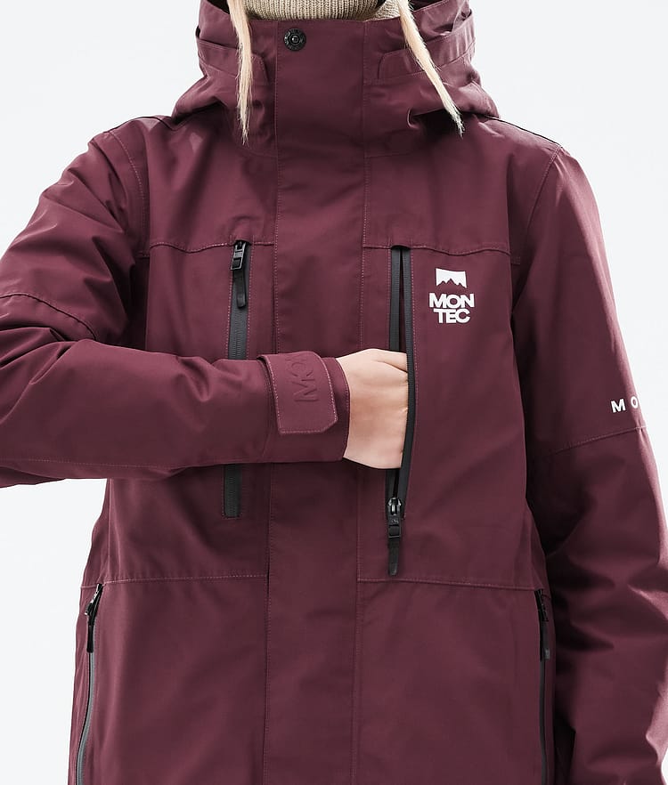 Montec Fawk W 21 Lumilautailutakki Naiset Burgundy, Image 10 of 11