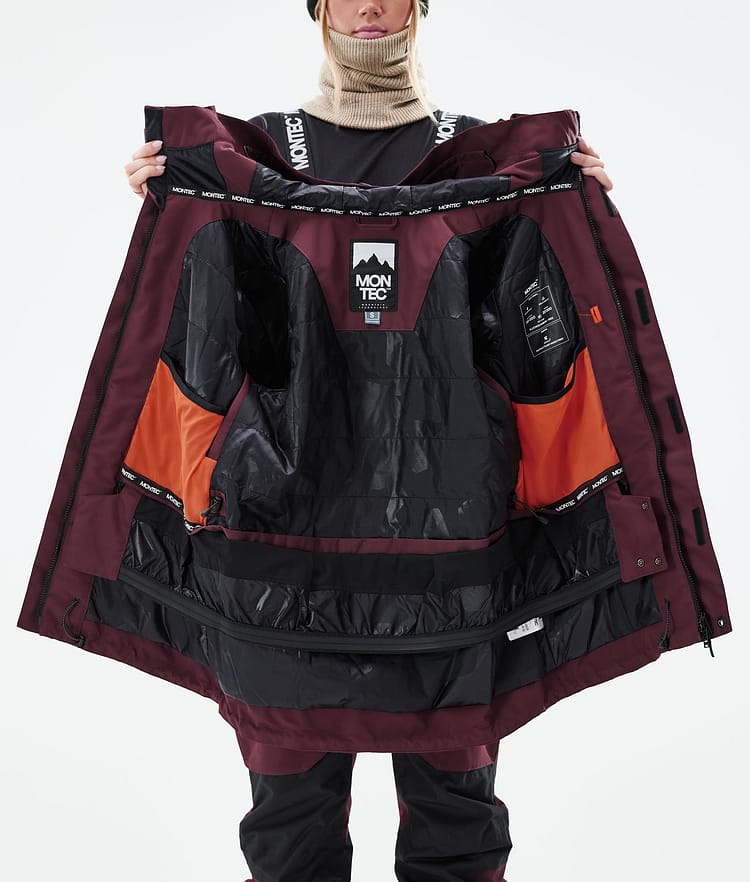 Montec Fawk W 21 Lumilautailutakki Naiset Burgundy, Image 11 of 11