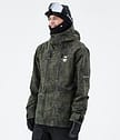 Montec Fawk 21 Lumilautailutakki Miehet Olive Green Tiedye