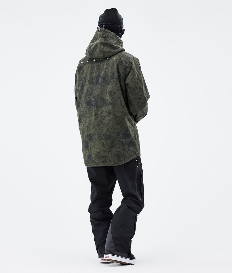 Montec Fawk 21 Lumilautailutakki Miehet Olive Green Tiedye, Image 5 of 10