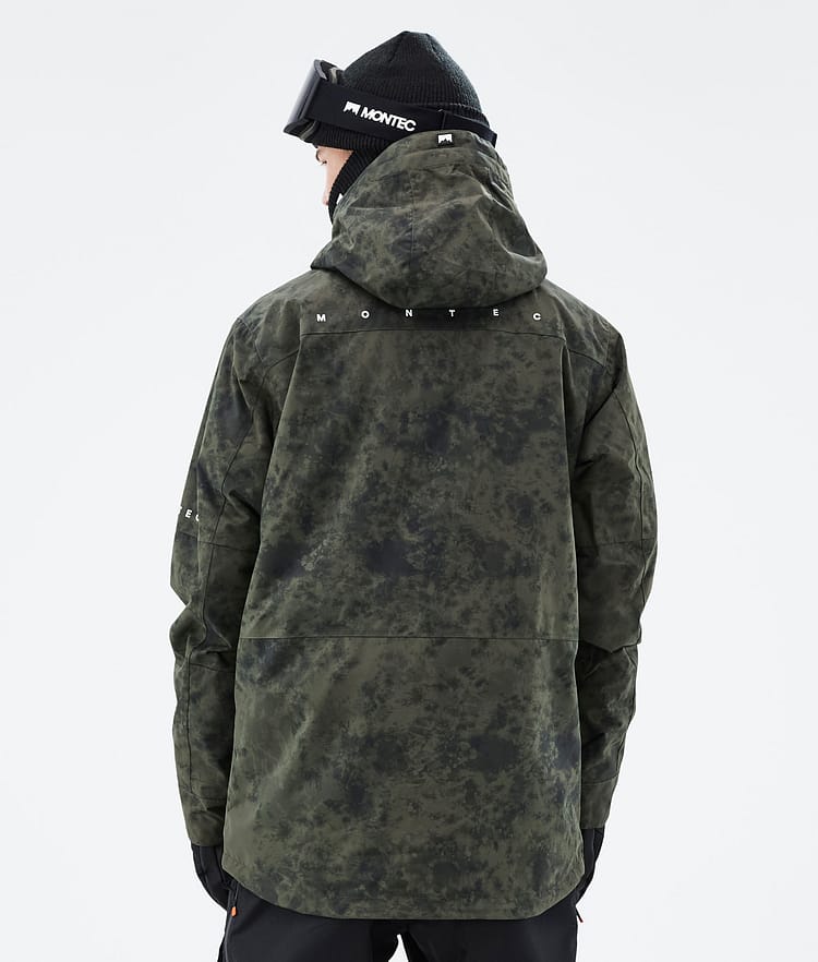 Montec Fawk 21 Lumilautailutakki Miehet Olive Green Tiedye, Image 7 of 10