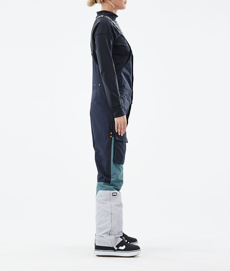 Montec Fawk W 21 Lumilautailuhousut Naiset Marine/Atlantic/Light Grey, Image 2 of 6