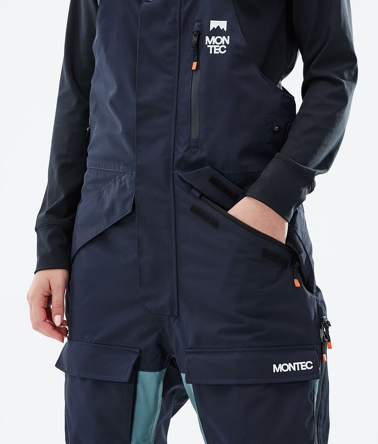 Montec Fawk W 21 Lumilautailuhousut Naiset Marine/Atlantic/Light Grey, Image 4 of 6