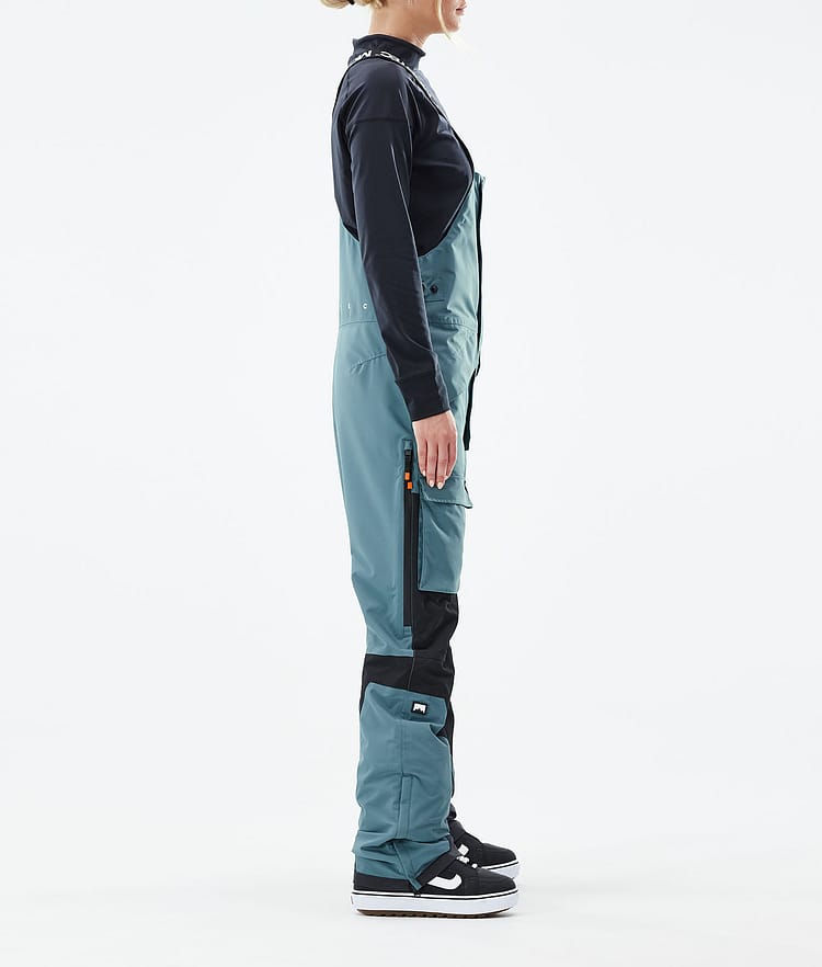 Montec Fawk W 21 Lumilautailuhousut Naiset Atlantic/Black, Image 2 of 6