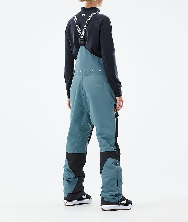 Montec Fawk W 21 Lumilautailuhousut Naiset Atlantic/Black, Image 3 of 6