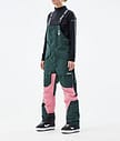Montec Fawk W 21 Lumilautailuhousut Naiset Dark Atlantic/Pink