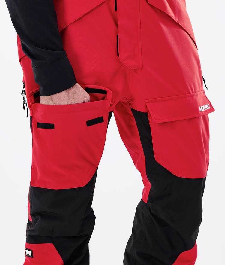 Montec Fawk 21 Lumilautailuhousut Miehet Red/Black, Image 6 of 6