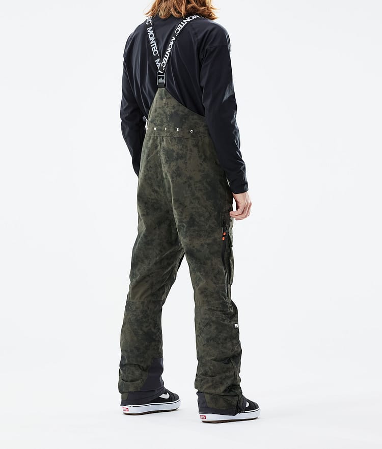 Montec Fawk 21 Lumilautailuhousut Miehet Olive Green Tiedye, Image 3 of 6