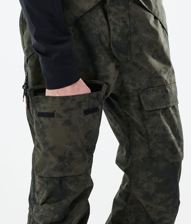 Montec Fawk 21 Lumilautailuhousut Miehet Olive Green Tiedye, Image 6 of 6